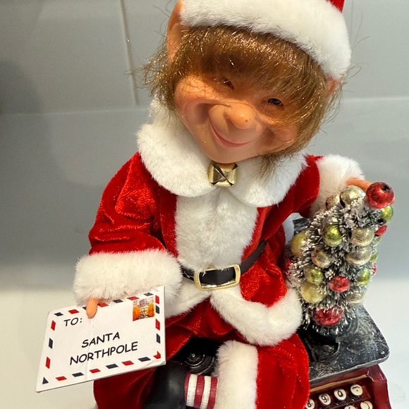 Karen Didion Originals Red and White Santa Figurine - Picture 5 of 5